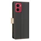 For Motorola Moto G05 Color Matching RFID Anti-theft Leather Phone Case(Black) - 3