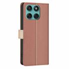 For Motorola Edge 60 Fusion Color Matching RFID Anti-theft Leather Phone Case(Brown) - 3