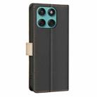 For Motorola Edge 60 Fusion Color Matching RFID Anti-theft Leather Phone Case(Black) - 3