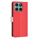 For Motorola Edge 60 Fusion Color Matching RFID Anti-theft Leather Phone Case(Red) - 3
