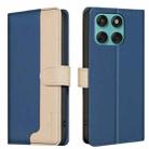 For Motorola Edge 60 Fusion Color Matching RFID Anti-theft Leather Phone Case(Blue) - 1