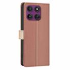 For Motorola Edge 60 Pro Color Matching RFID Anti-theft Leather Phone Case(Brown) - 3