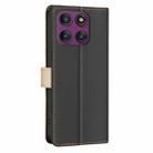 For Motorola Edge 60 Pro Color Matching RFID Anti-theft Leather Phone Case(Black) - 3