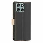 For Motorola Moto G56 5G Color Matching RFID Anti-theft Leather Phone Case(Black) - 3