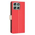 For Motorola Moto G56 5G Color Matching RFID Anti-theft Leather Phone Case(Red) - 3