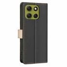 For Motorola Moto G86 5G Color Matching RFID Anti-theft Leather Phone Case(Black) - 3