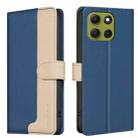 For Motorola Moto G86 5G Color Matching RFID Anti-theft Leather Phone Case(Blue) - 1