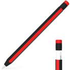For Apple Pencil 2 / Pencil Pro Colorful Pencil Style Stylus Silicone Protective Case(Black Red) - 1