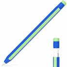 For Apple Pencil 2 / Pencil Pro Colorful Pencil Style Stylus Silicone Protective Case(Sapphire Blue Cyan) - 1