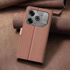 For Tecno Pova 6 / 6 Pro Color Matching RFID Anti-theft Leather Phone Case(Brown) - 3