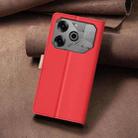 For Tecno Pova 6 / 6 Pro Color Matching RFID Anti-theft Leather Phone Case(Red) - 3