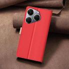 For Tecno Spark 20 Pro Color Matching RFID Anti-theft Leather Phone Case(Red) - 3