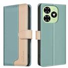 For Tecno Spark  Go 2024 / 20C / Pop 8 Color Matching RFID Anti-theft Leather Phone Case(Green) - 1