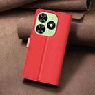 For Tecno Spark  Go 2024 / 20C / Pop 8 Color Matching RFID Anti-theft Leather Phone Case(Red) - 3