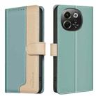 For Tecno Pova 6 Neo 5G / Spark 30 5G Color Matching RFID Anti-theft Leather Phone Case(Green) - 1