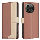 For Tecno Pova 6 Neo 5G / Spark 30 5G Color Matching RFID Anti-theft Leather Phone Case(Brown) - 1