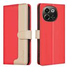 For Tecno Pova 6 Neo 5G / Spark 30 5G Color Matching RFID Anti-theft Leather Phone Case(Red) - 1