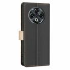 For Tecno Spark 30 4G Color Matching RFID Anti-theft Leather Phone Case(Black) - 3
