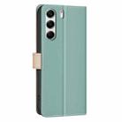 For Tecno Camon 40 Pro 4G Color Matching RFID Anti-theft Leather Phone Case(Green) - 3