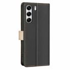 For Tecno Camon 40 Pro 4G Color Matching RFID Anti-theft Leather Phone Case(Black) - 3