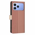 For Tecno Spark 40 4G Color Matching RFID Anti-theft Leather Phone Case(Brown) - 3