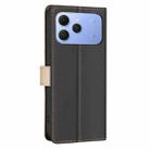 For Tecno Spark 40 4G Color Matching RFID Anti-theft Leather Phone Case(Black) - 3