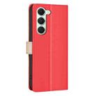 For Tecno Spark 40 Pro 4G Color Matching RFID Anti-theft Leather Phone Case(Red) - 3