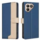 For Tecno Pova 7 Ultra 5G Color Matching RFID Anti-theft Leather Phone Case(Blue) - 1