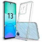For Redmi 13 4G Scratchproof Acrylic TPU Phone Case(Transparent) - 1