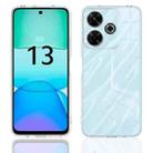 For Redmi 13 4G Scratchproof Acrylic TPU Phone Case(Transparent) - 2