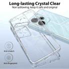 For Redmi 13 4G Scratchproof Acrylic TPU Phone Case(Transparent) - 3