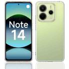 For Redmi Note 14 5G Global Scratchproof Acrylic TPU Phone Case(Transparent) - 2