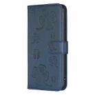 For Samsung Galaxy S25 Ultra 5G Four-leaf Embossed Leather Phone Case(Blue) - 2