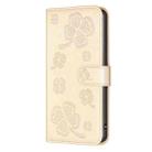 For Samsung Galaxy S25 Ultra 5G Four-leaf Embossed Leather Phone Case(Gold) - 2