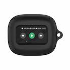 For JBL Live Beam 3 Wireless Bluetooth Earphones Silicone Protective Case(Black) - 1