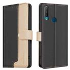 For vivo Y11 / Y15 / Y12 / Y17 Color Matching RFID Anti-theft Leather Phone Case(Black) - 1