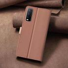 For vivo Y20 Color Matching RFID Anti-theft Leather Phone Case(Brown) - 3