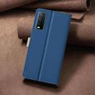 For vivo Y20 Color Matching RFID Anti-theft Leather Phone Case(Blue) - 3