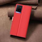 For vivo Y21 / Y21s / Y33s Color Matching RFID Anti-theft Leather Phone Case(Red) - 3