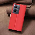 For vivo Y78 5G / Y36 Color Matching RFID Anti-theft Leather Phone Case(Red) - 3