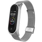 For Xiaomi Mi Band 4 / 3 Milanese Metal Watch Band, Color:Silver - 1