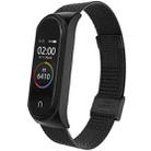 For Xiaomi Mi Band 4 / 3 Milanese Metal Watch Band, Color:Black - 1