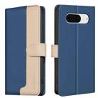 For Google Pixel 8 Color Matching RFID Anti-theft Leather Phone Case(Blue) - 1