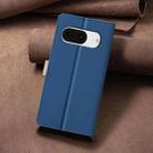 For Google Pixel 8 Color Matching RFID Anti-theft Leather Phone Case(Blue) - 3