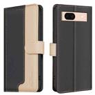 For Google Pixel 8a Color Matching RFID Anti-theft Leather Phone Case(Black) - 1
