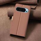 For Google Pixel 9 Color Matching RFID Anti-theft Leather Phone Case(Brown) - 3