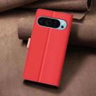 For Google Pixel 9 Color Matching RFID Anti-theft Leather Phone Case(Red) - 3