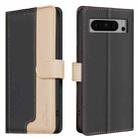 For Google Pixel 9 Pro Color Matching RFID Anti-theft Leather Phone Case(Black) - 1