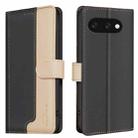 For Google Pixel 9A Color Matching RFID Anti-theft Leather Phone Case(Black) - 1