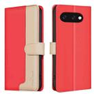 For Google Pixel 9A Color Matching RFID Anti-theft Leather Phone Case(Red) - 1